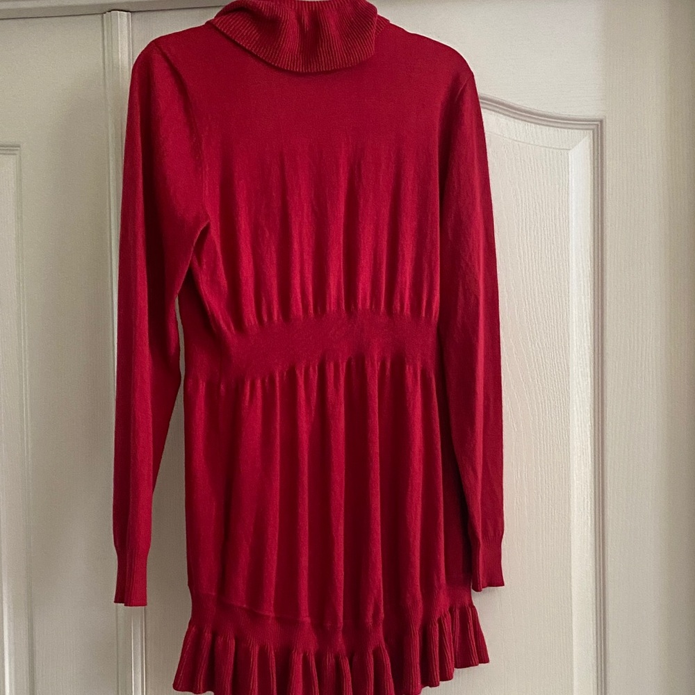 Style & Co. Red Ruffled Cardigan - Picture 4 of 10